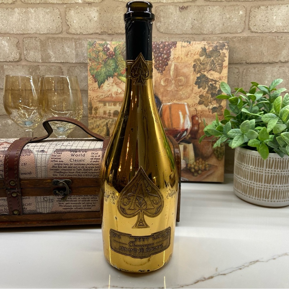 ACE OF SPADES Brut Champagne Armand De Brignac Gold Champagne Bottle